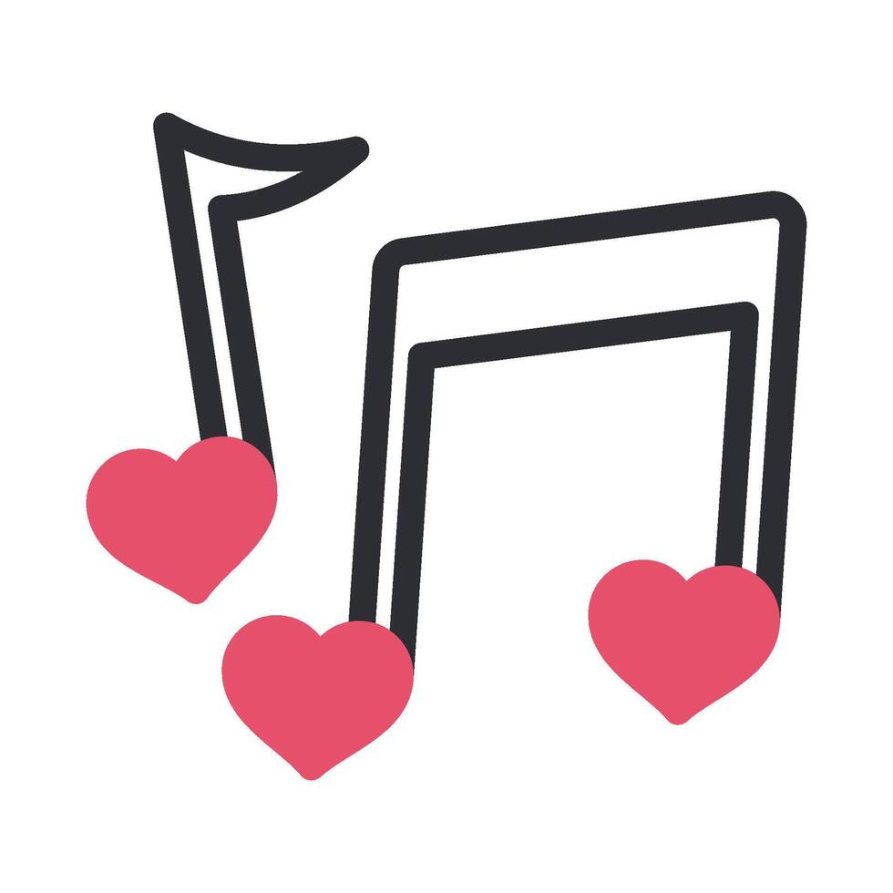 Love Song for Valentine Icon vector