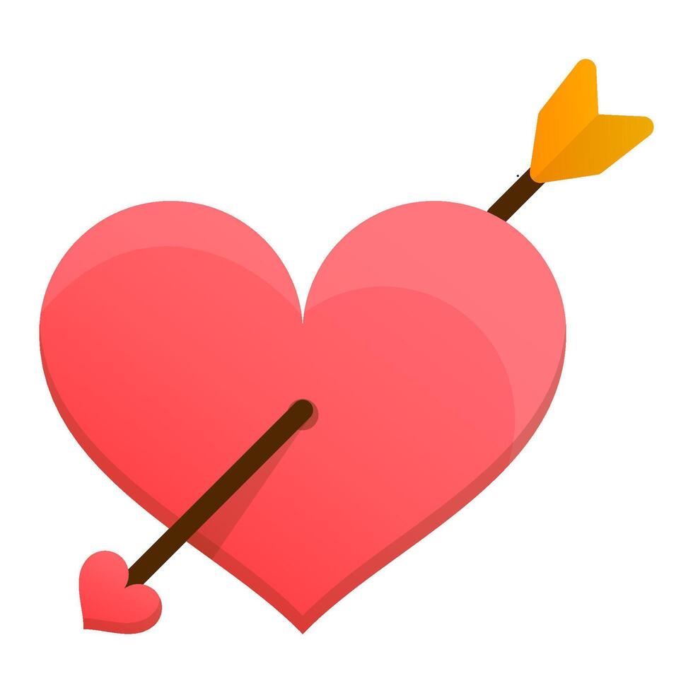 Love Shot for Valentine Icon vector
