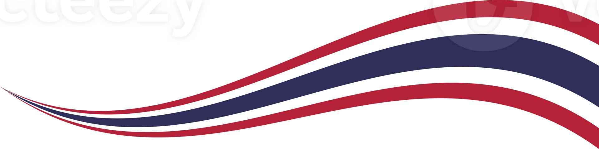 Red, white and blue colored background, as the colors of Thailand flag. Flat design illustration. png