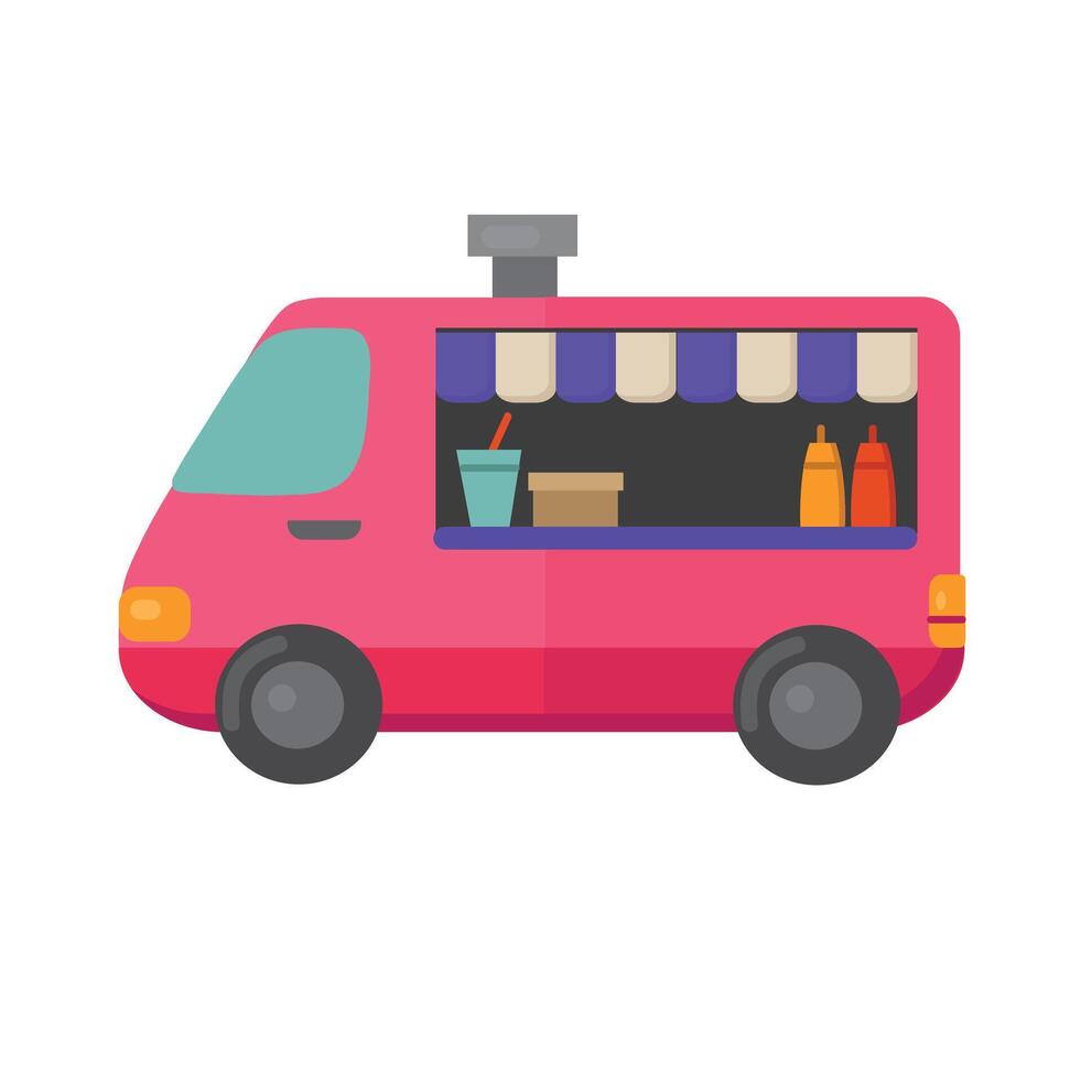 camión de comida icono clipart avatar logotipo aislado vector ilustración