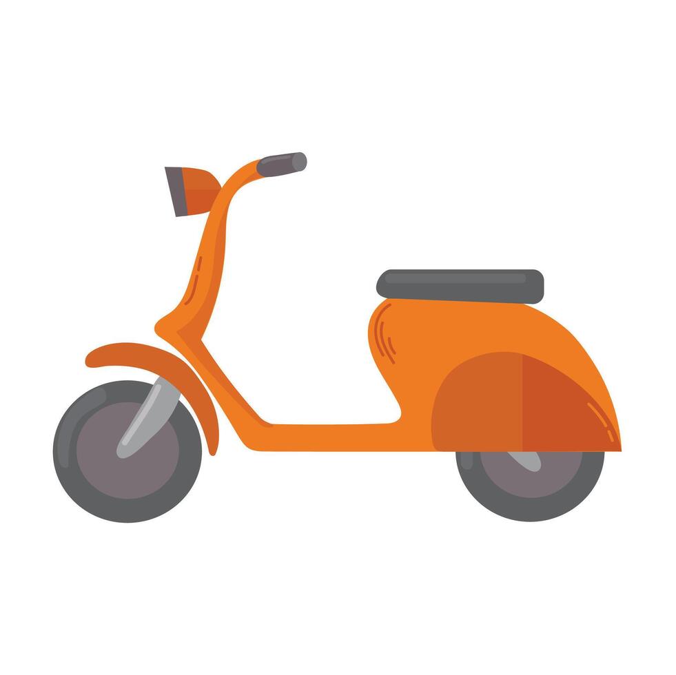 Motorscooter icon clipart isolated vector illustration