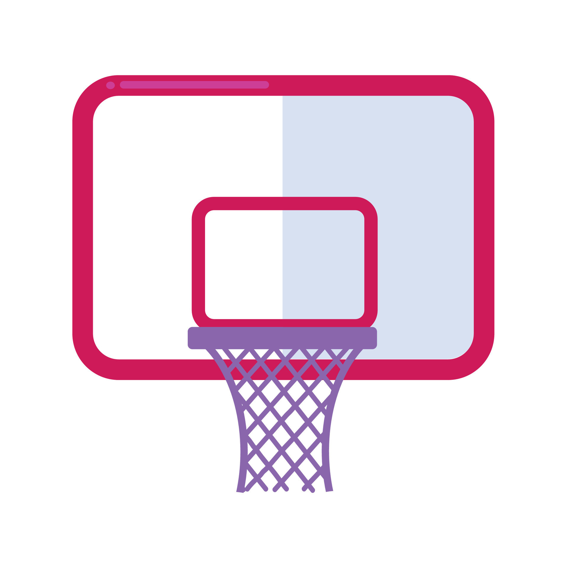 Basketball rim icon clipart avatar logotype isolated vector