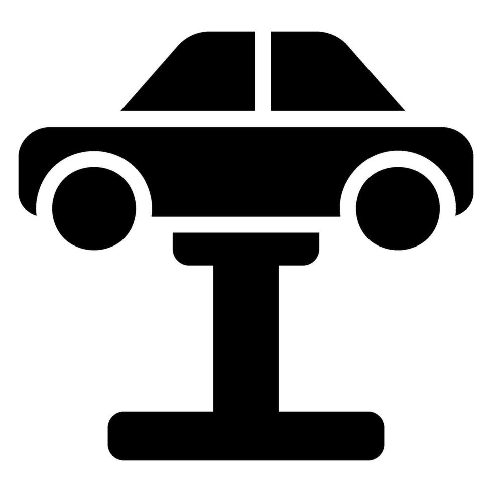 icono de glifo de reparación de coche vector