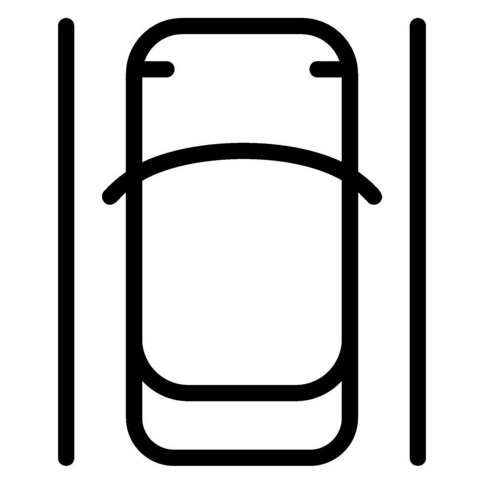 parking area line icon vector