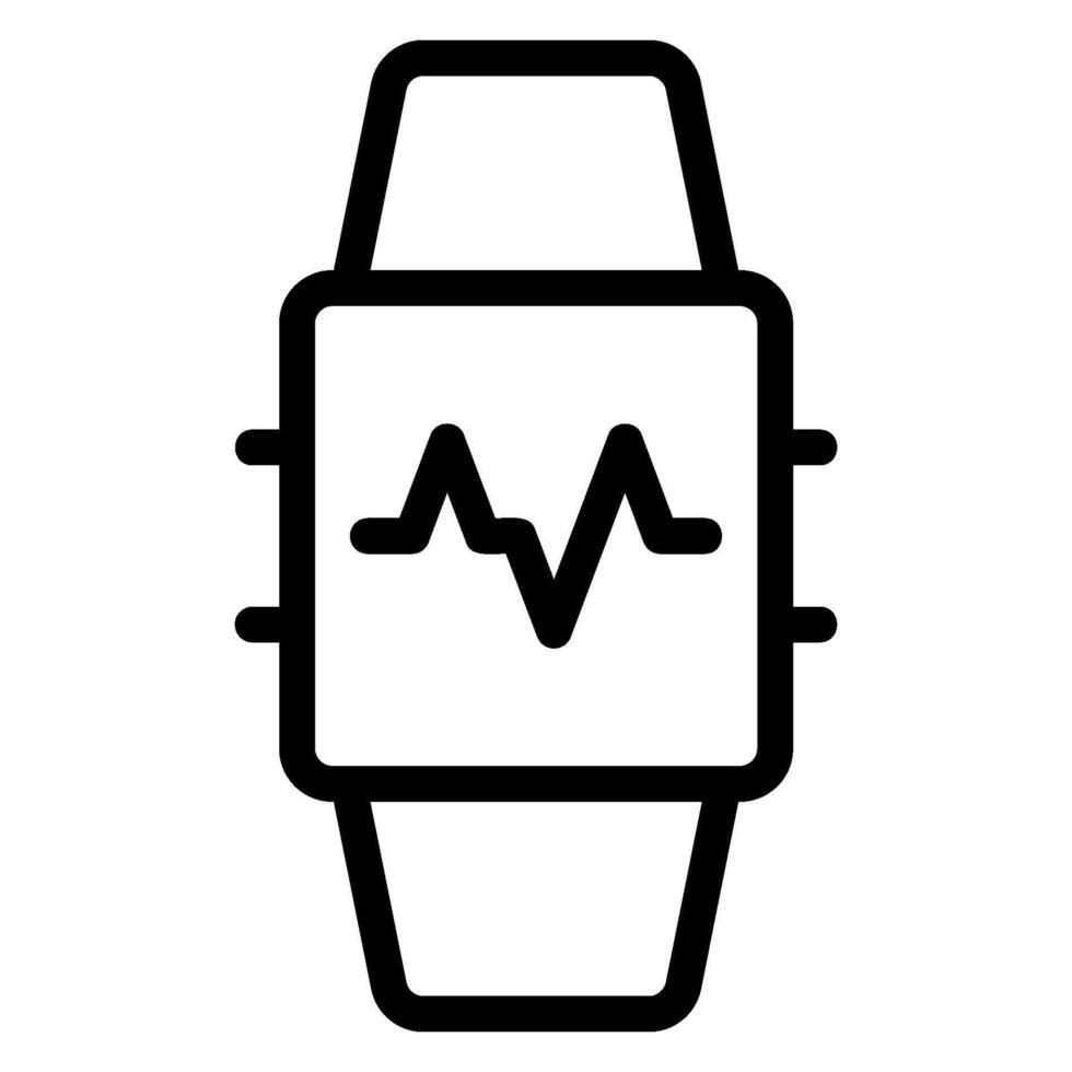 smartwatch line icon vector