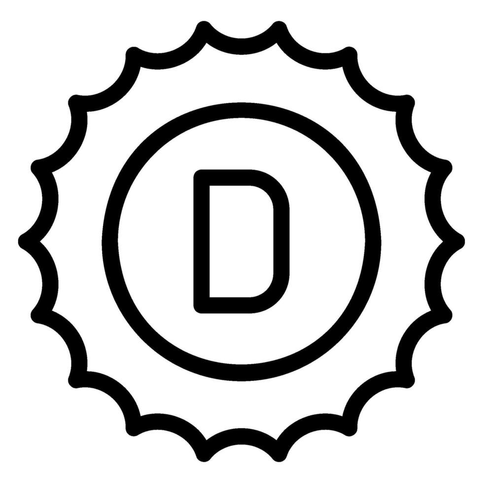 vitamin d line icon vector