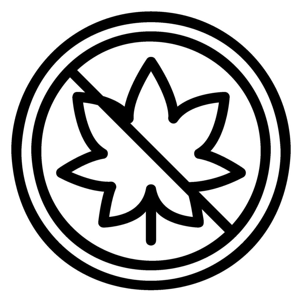 Marijuana line icon vector