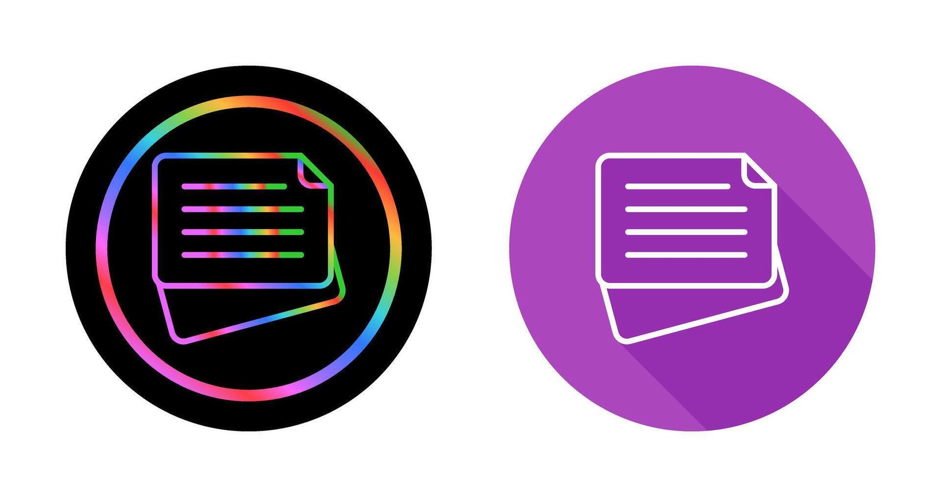 Sticky Note Vector Icon