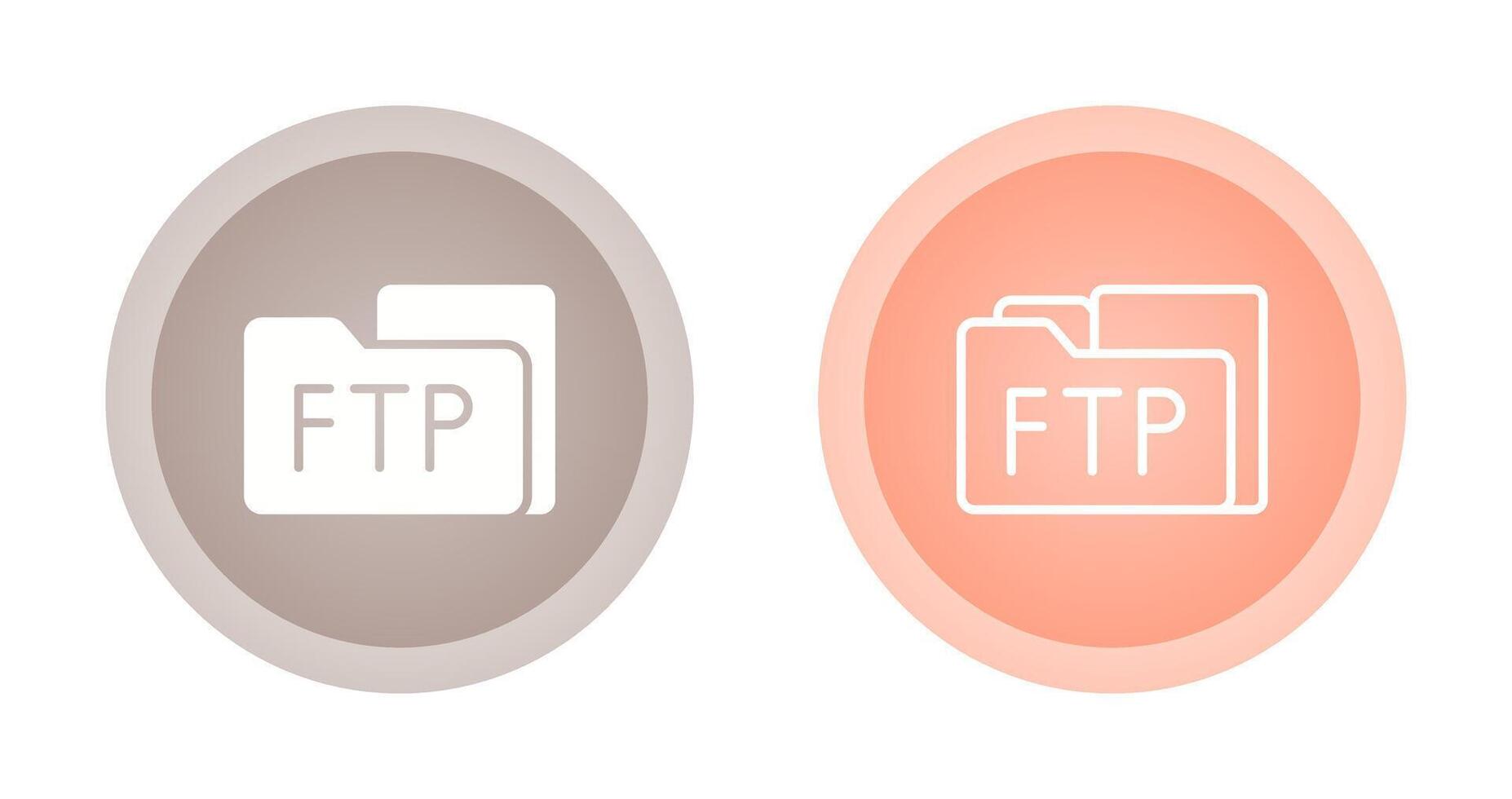 FTP Access Vector Icon