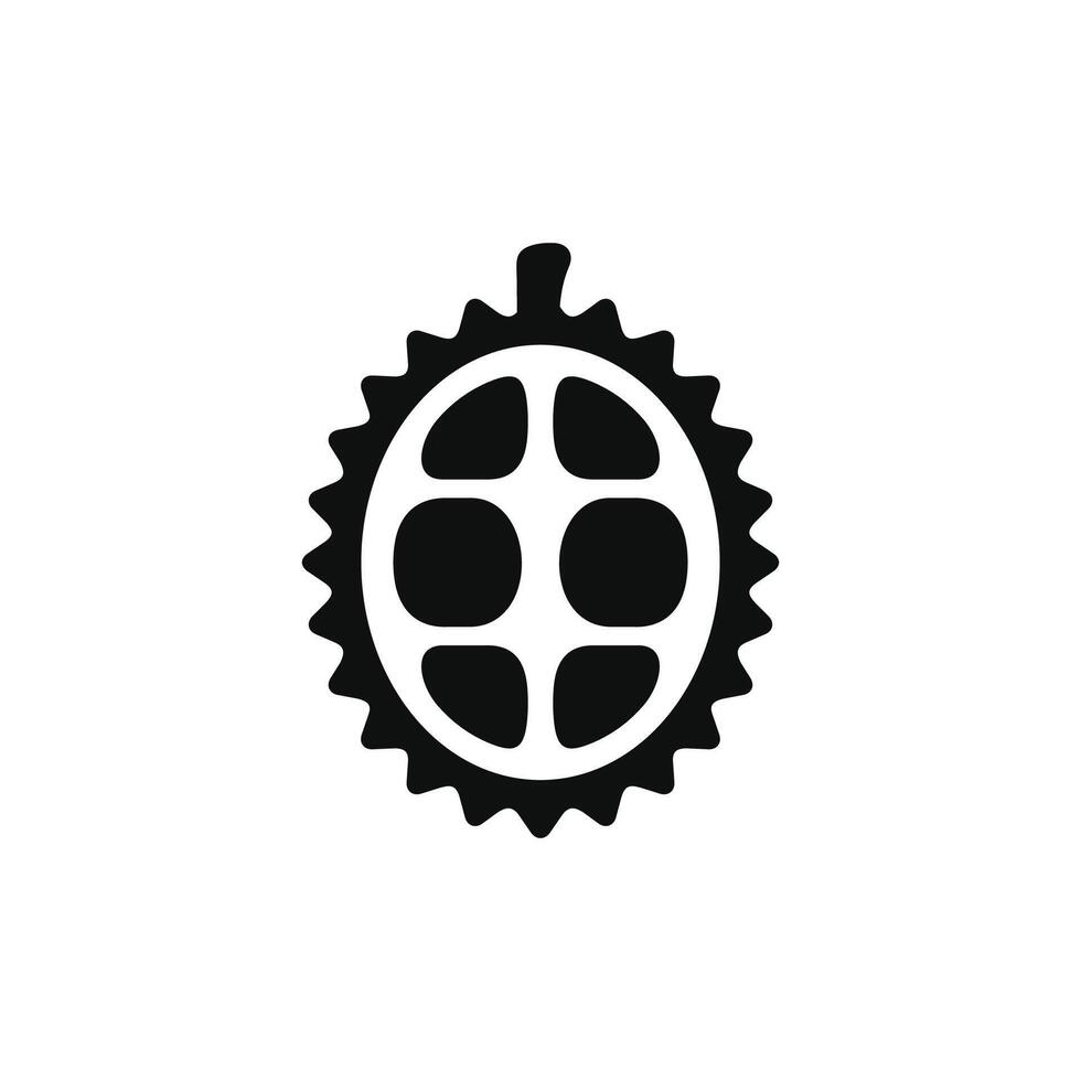 Durian icon isolated on white background vector