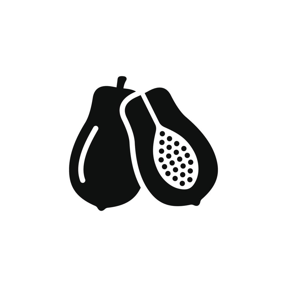 Papaya icon isolated on white background vector