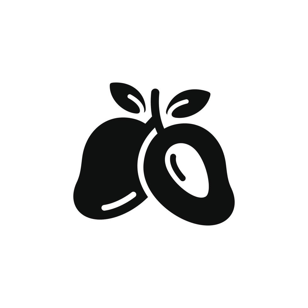Mango icon isolated on white background vector