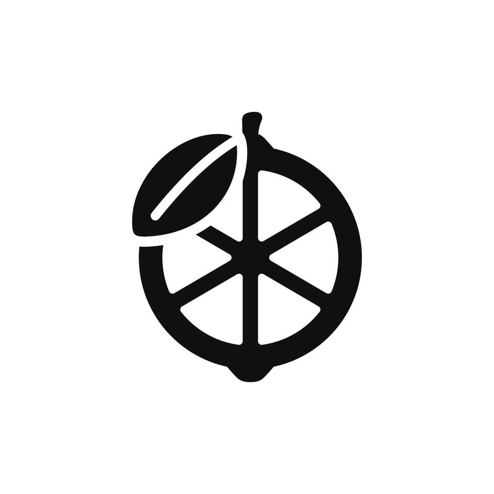 Lemon icon isolated on white background vector