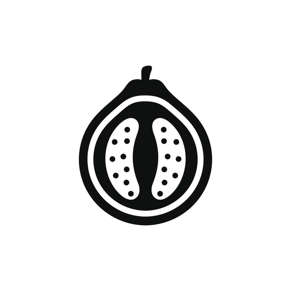 guayaba icono aislado en blanco antecedentes vector