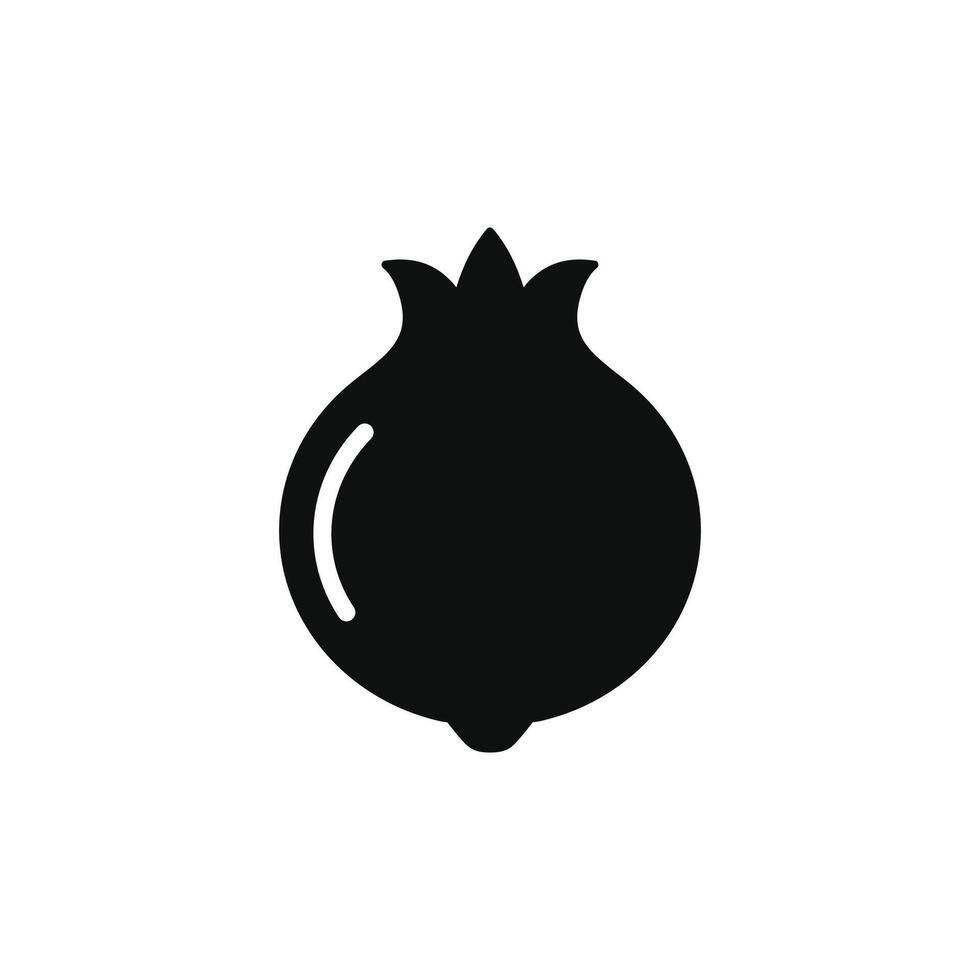 granada icono aislado en blanco antecedentes vector