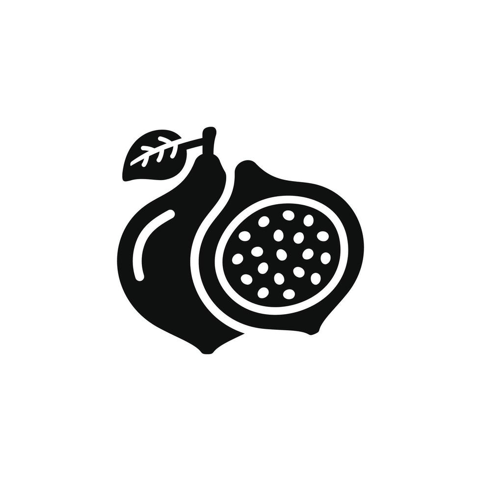 Fig icon isolated on white background vector