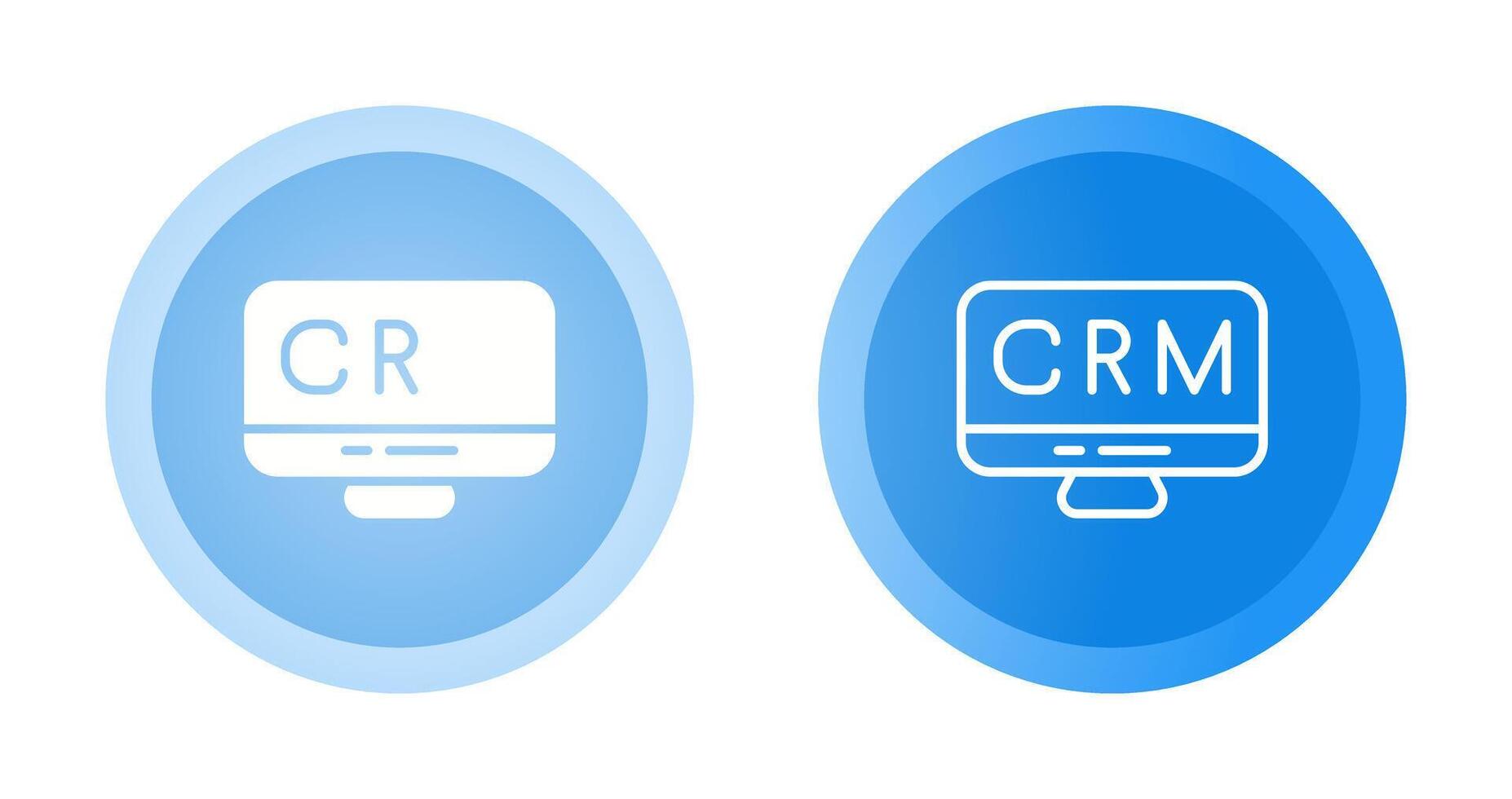 crm analítica vector icono