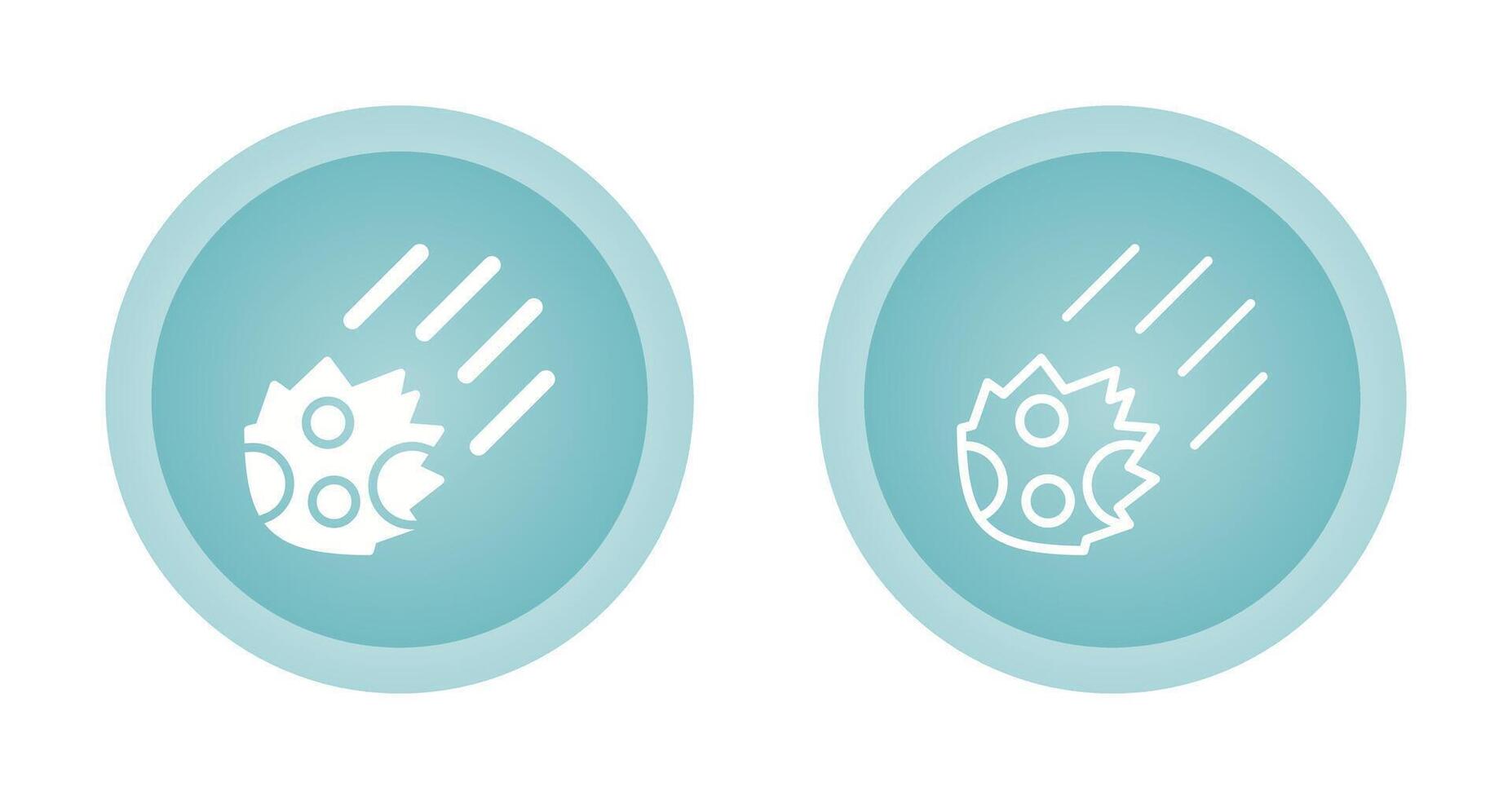 Meteor Vector Icon