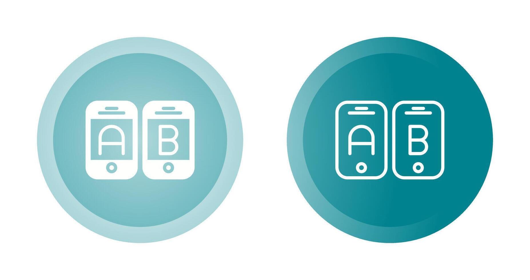 A B Testing Vector Icon