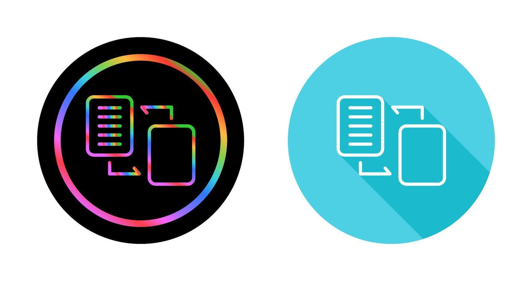 Document Migration Vector Icon