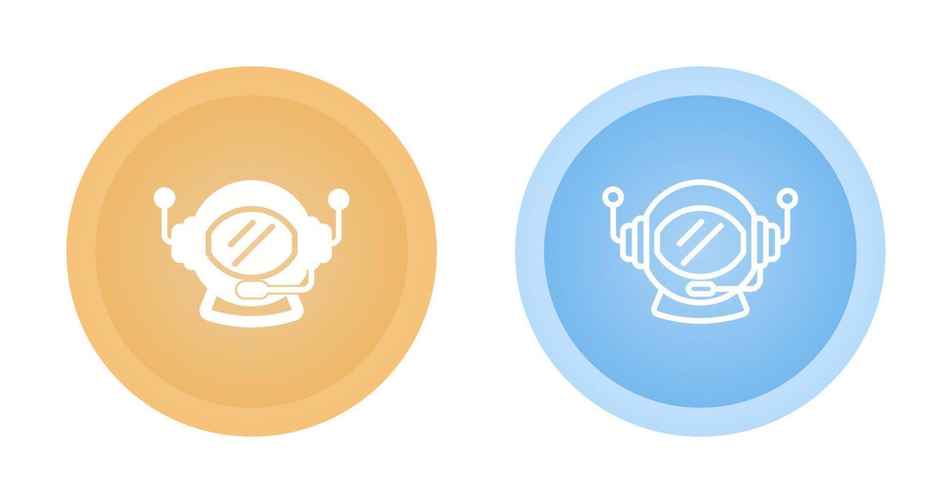 Astronaut Helmet Vector Icon