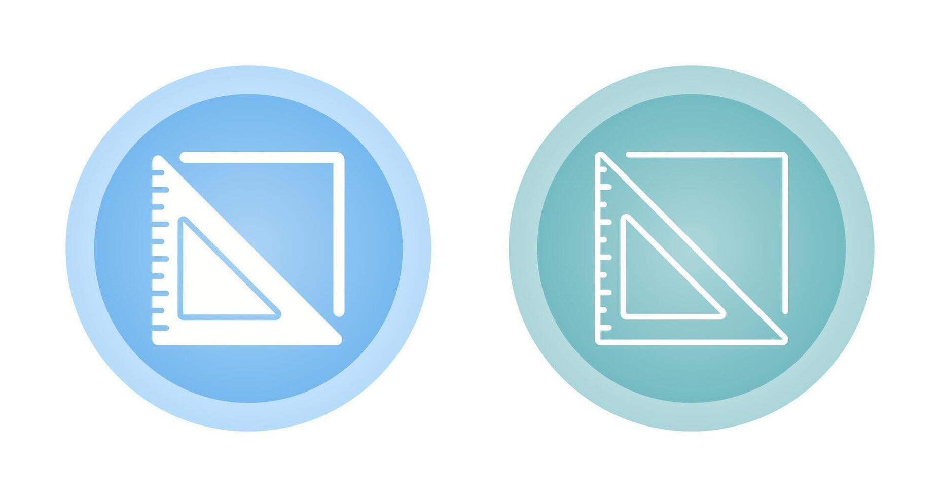 Triangular Ruler Vector Icon