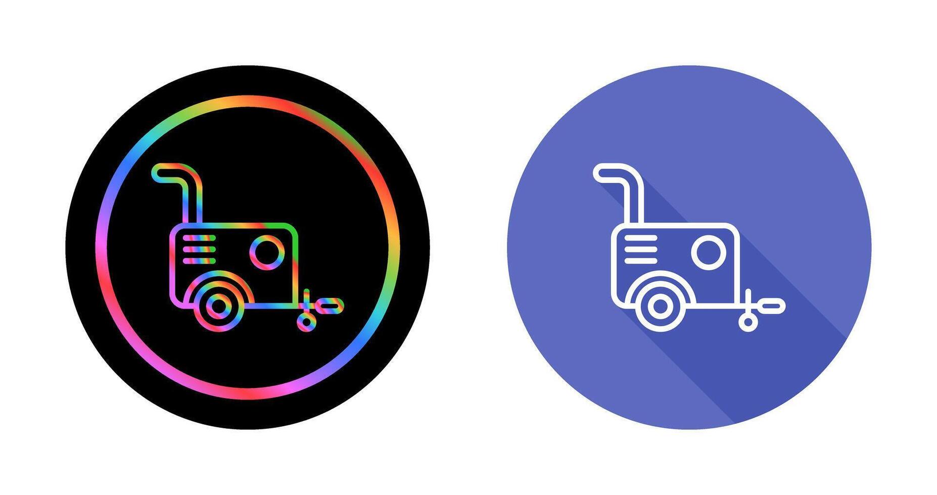 Portable air compressor Vector Icon