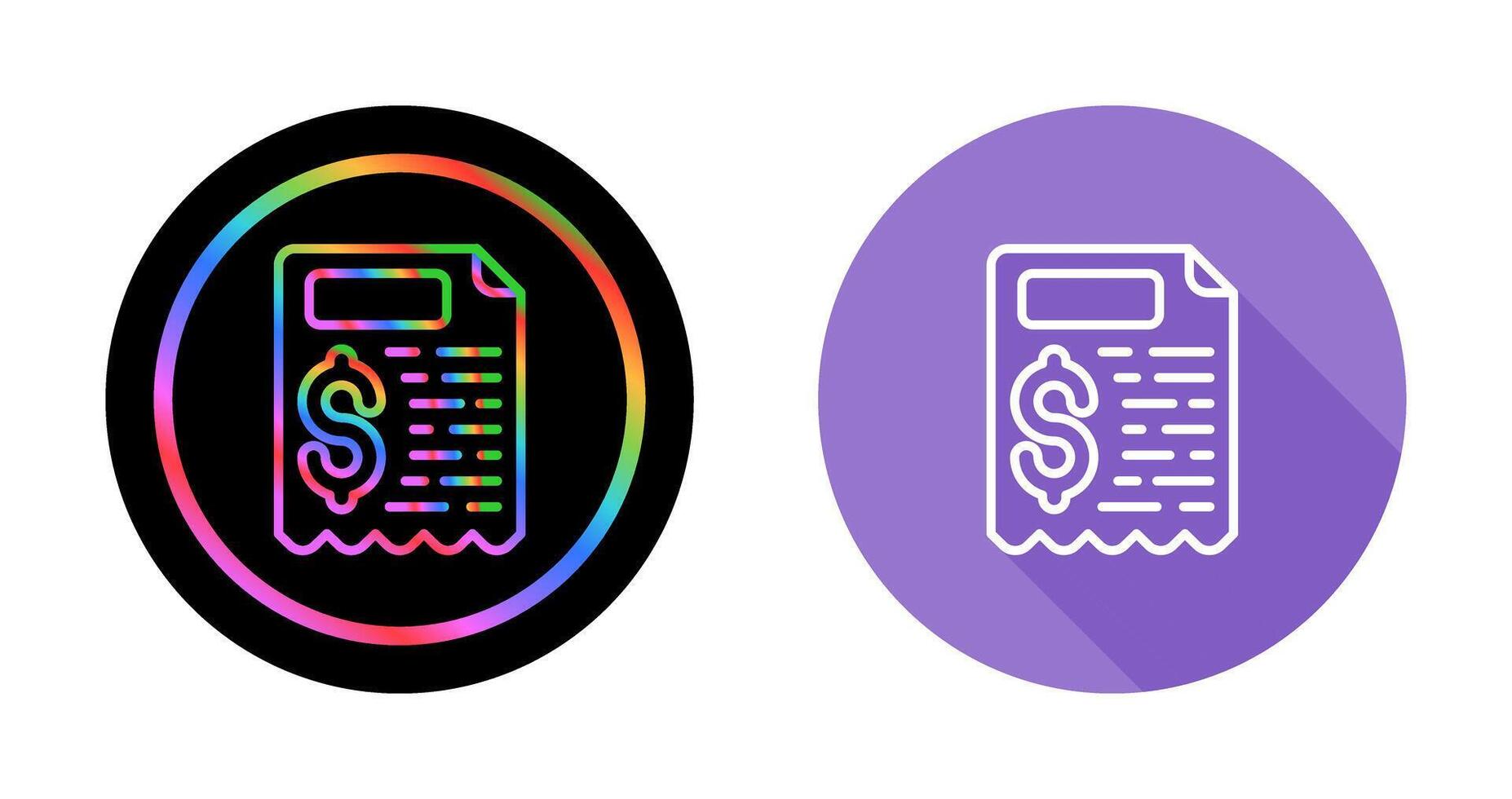 Receipt Vector Icon