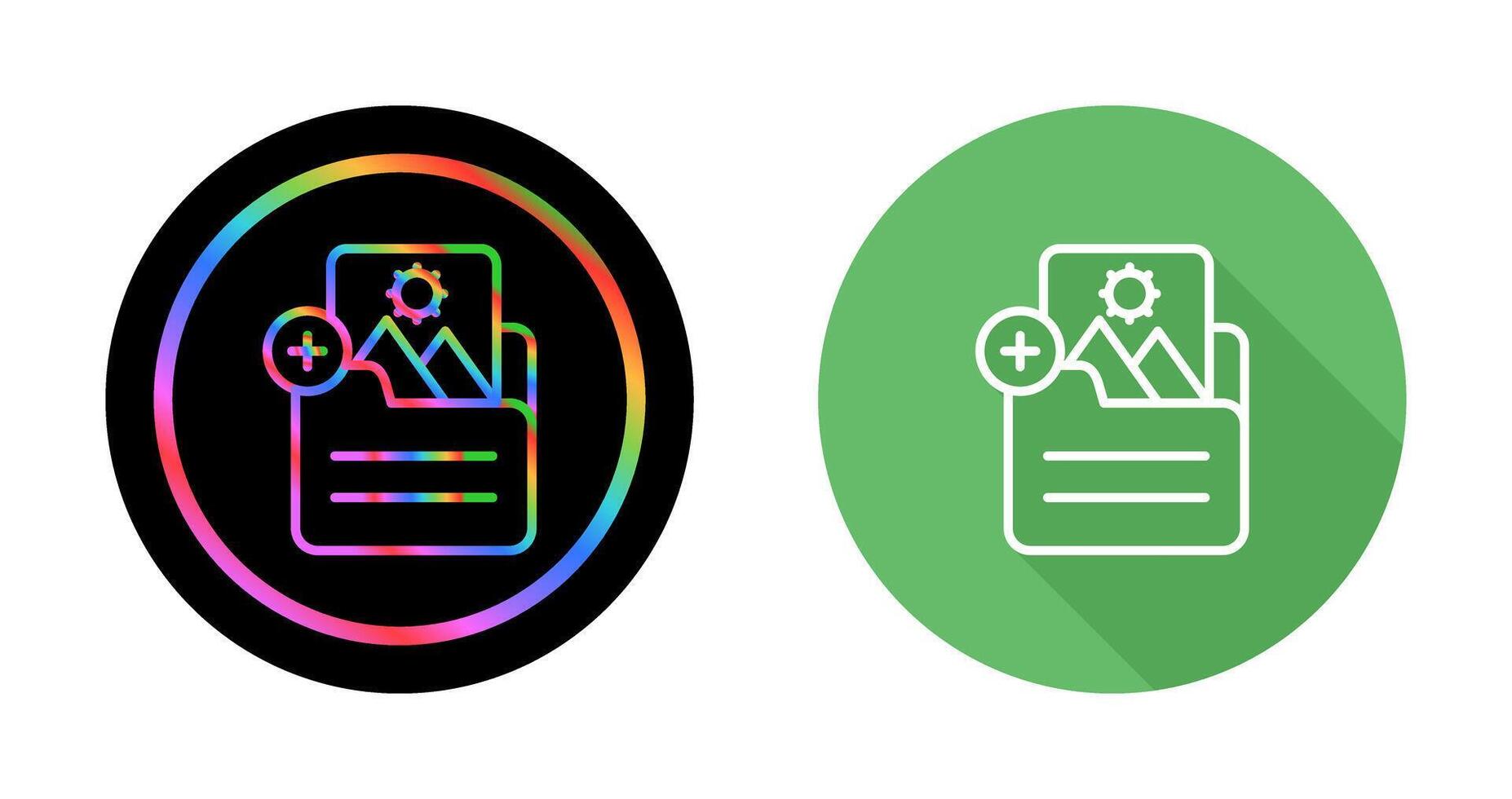 Document Insert Image Vector Icon