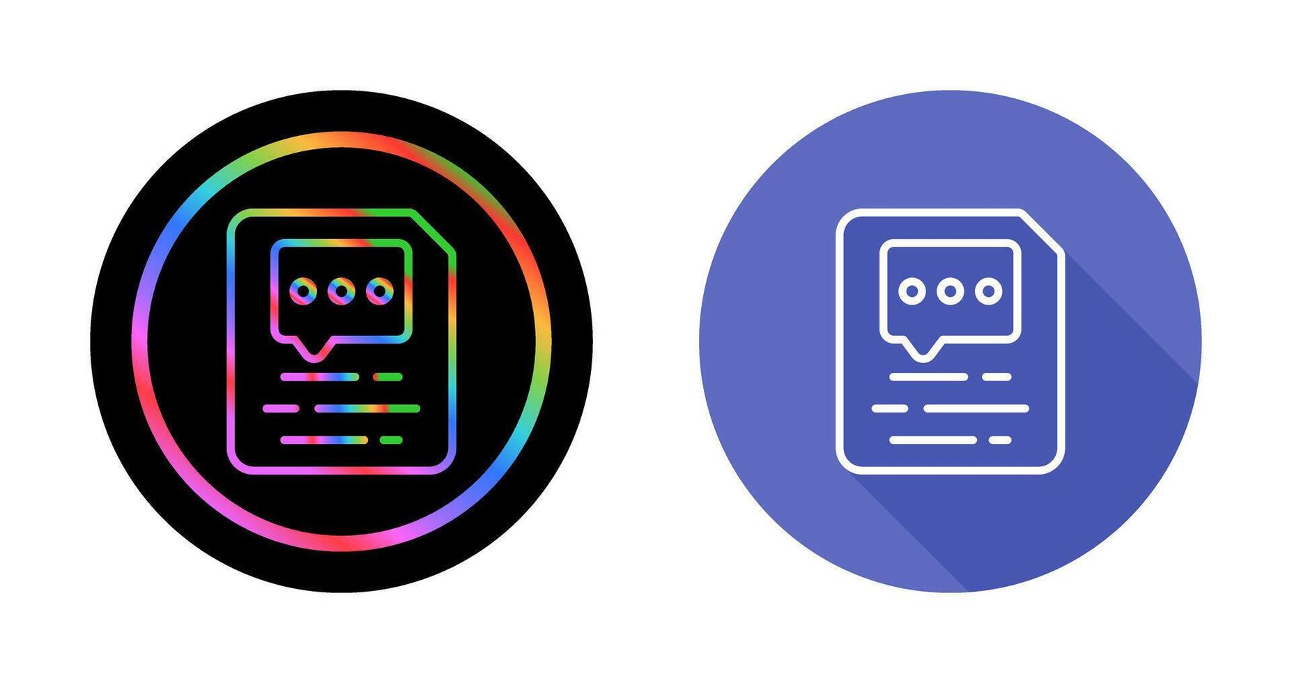 Document Insert Comment Vector Icon