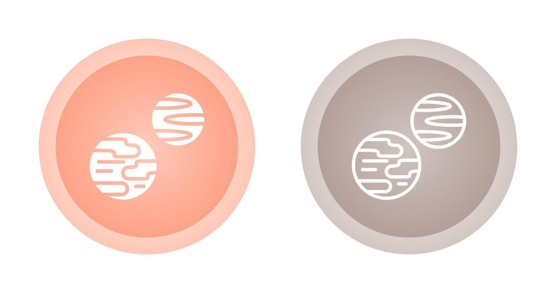 icono de vector de planetas