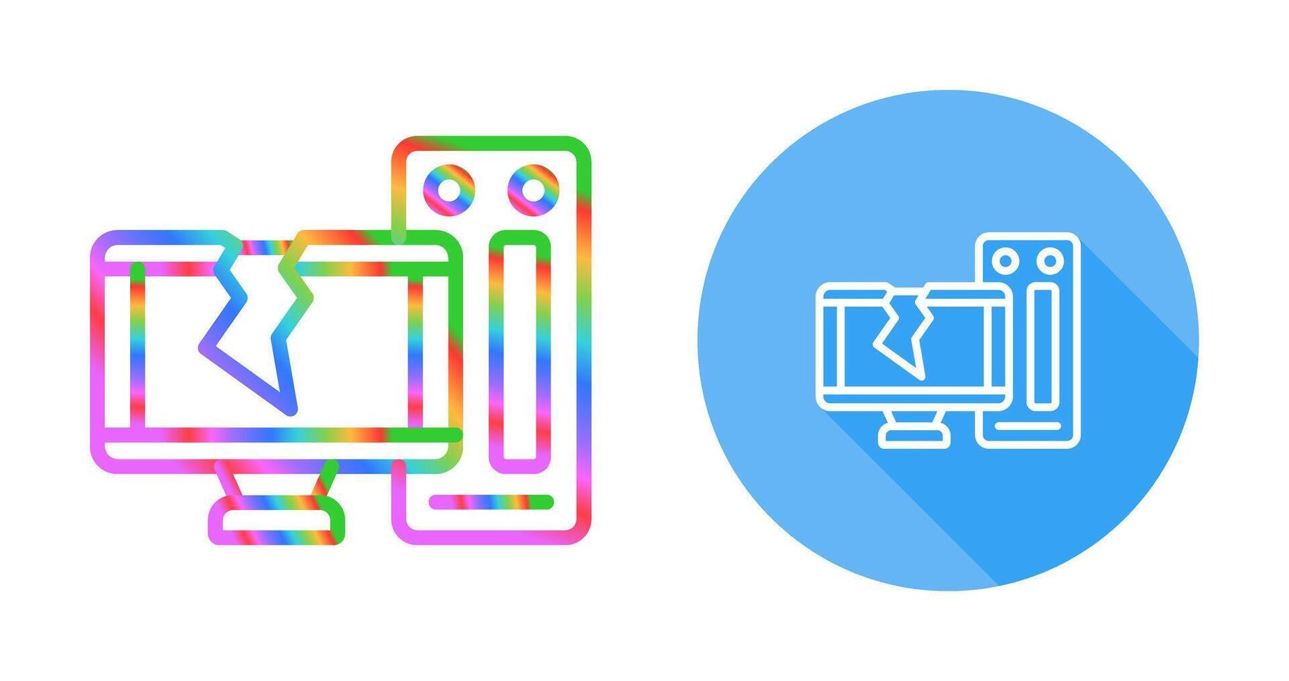 Desktop Computer Vector Icon