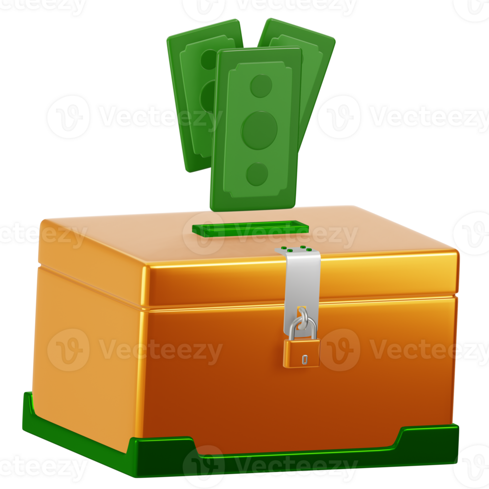 charity box 3d icon png