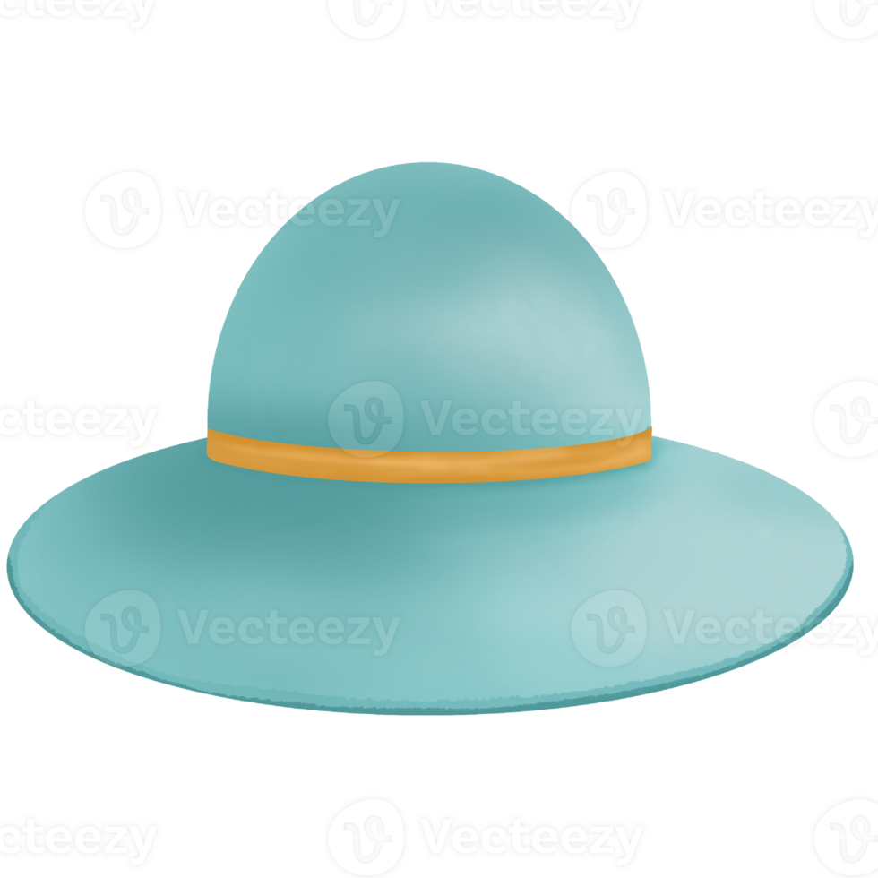Beach Hat for Summer Escapade. Beach Element Transparent illustration. png