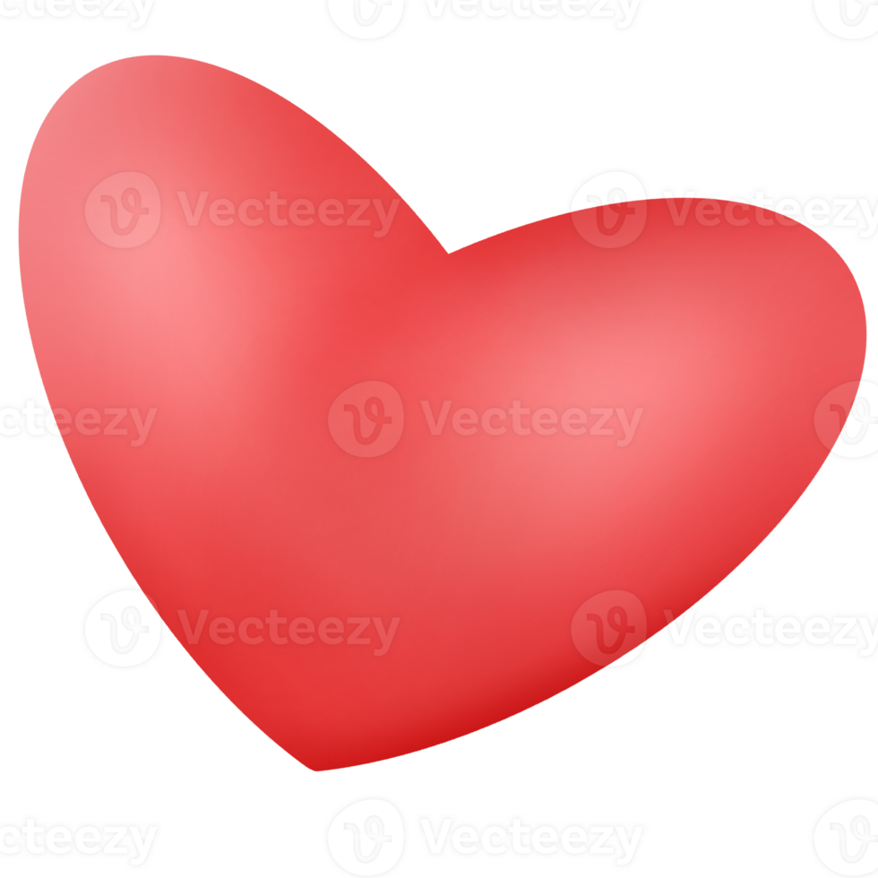Heart sweet love illustration. png