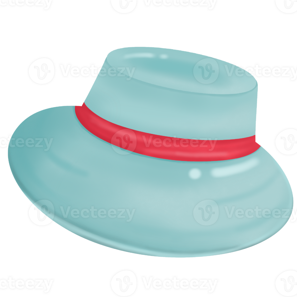 Beach Hat for Summer Escapade. Beach Element Transparent illustration. png