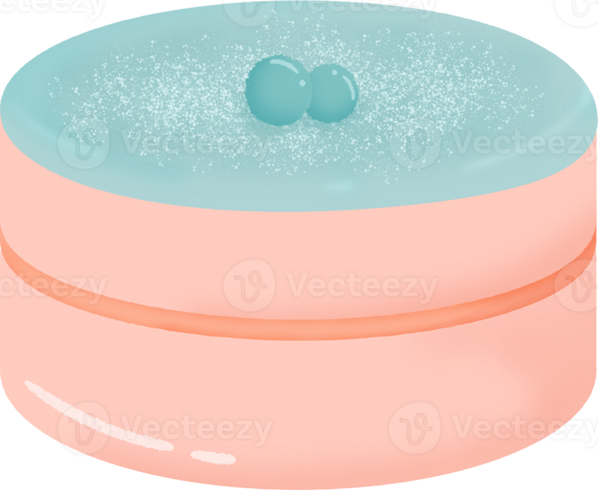 Cute cartoon blueberry cake png
