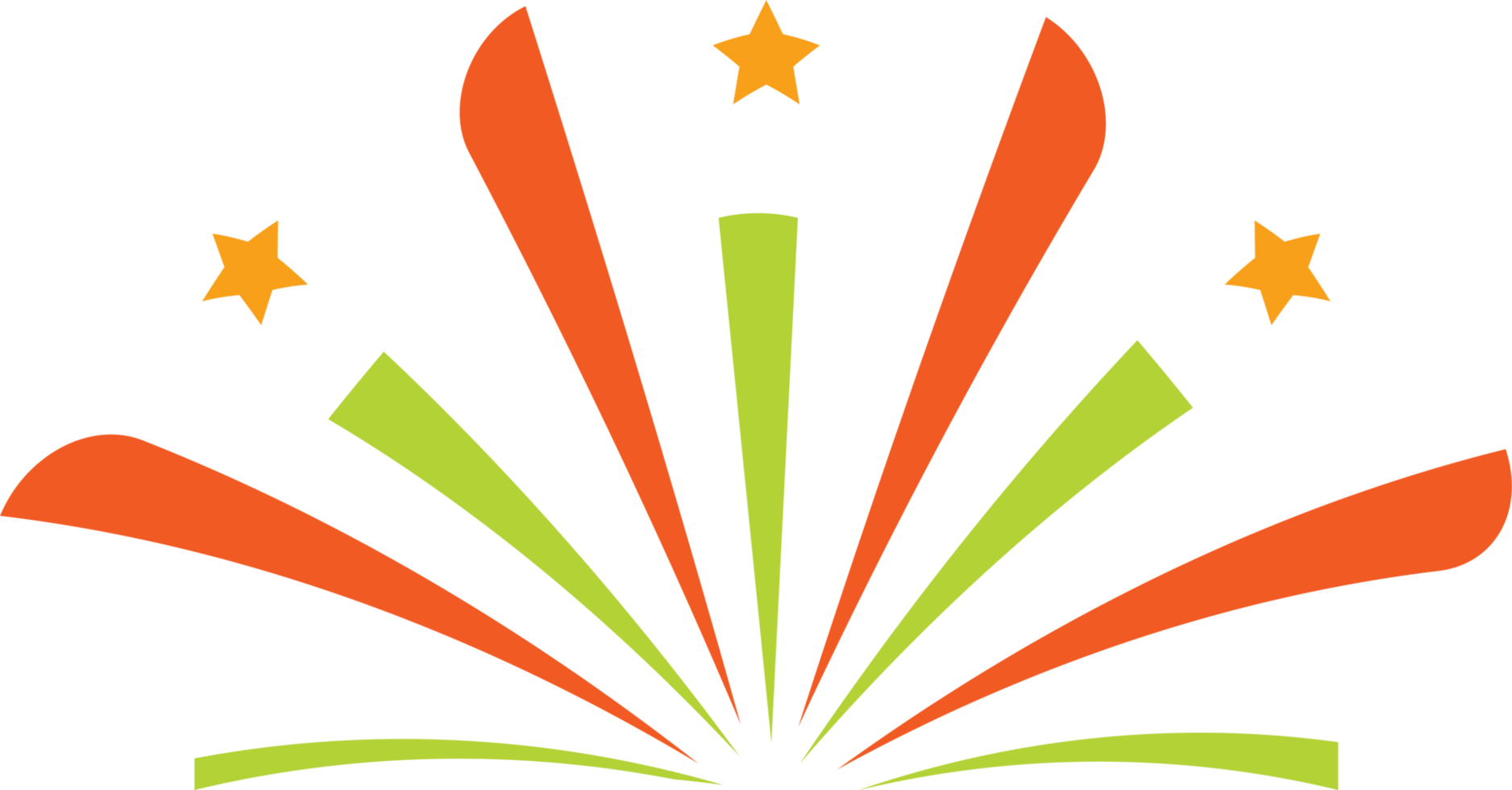 Firework design illustration isolated on transparent background png