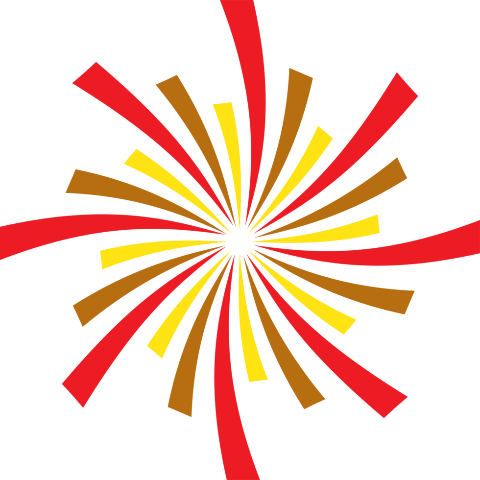 Firework design illustration isolated on transparent background png
