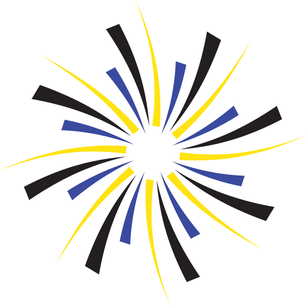 Firework design illustration isolated on transparent background png