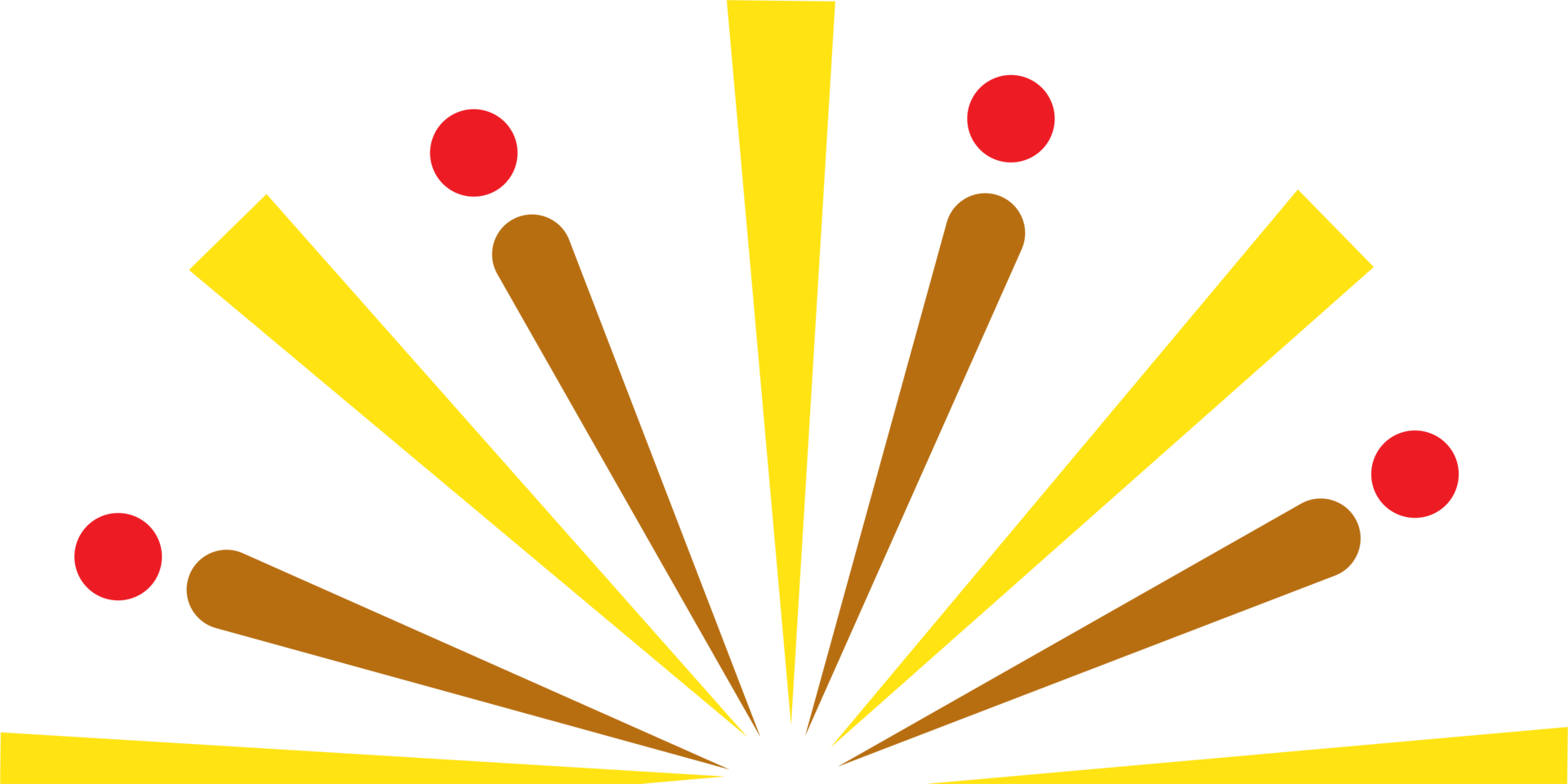 Firework design illustration isolated on transparent background png