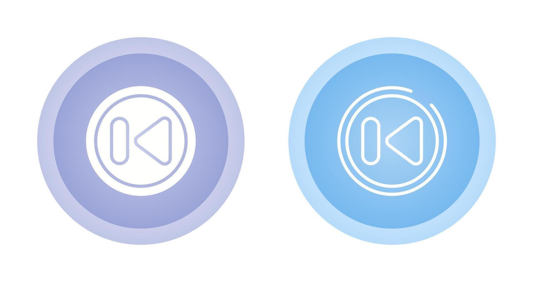 Previous Track Button Vector Icon