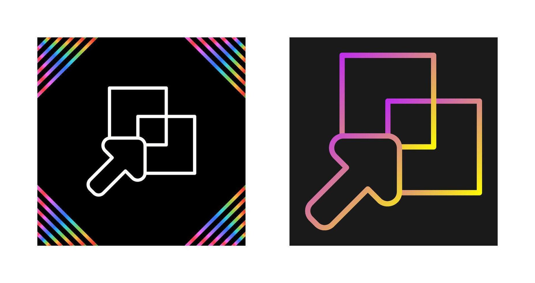 Overlap Vector Icon