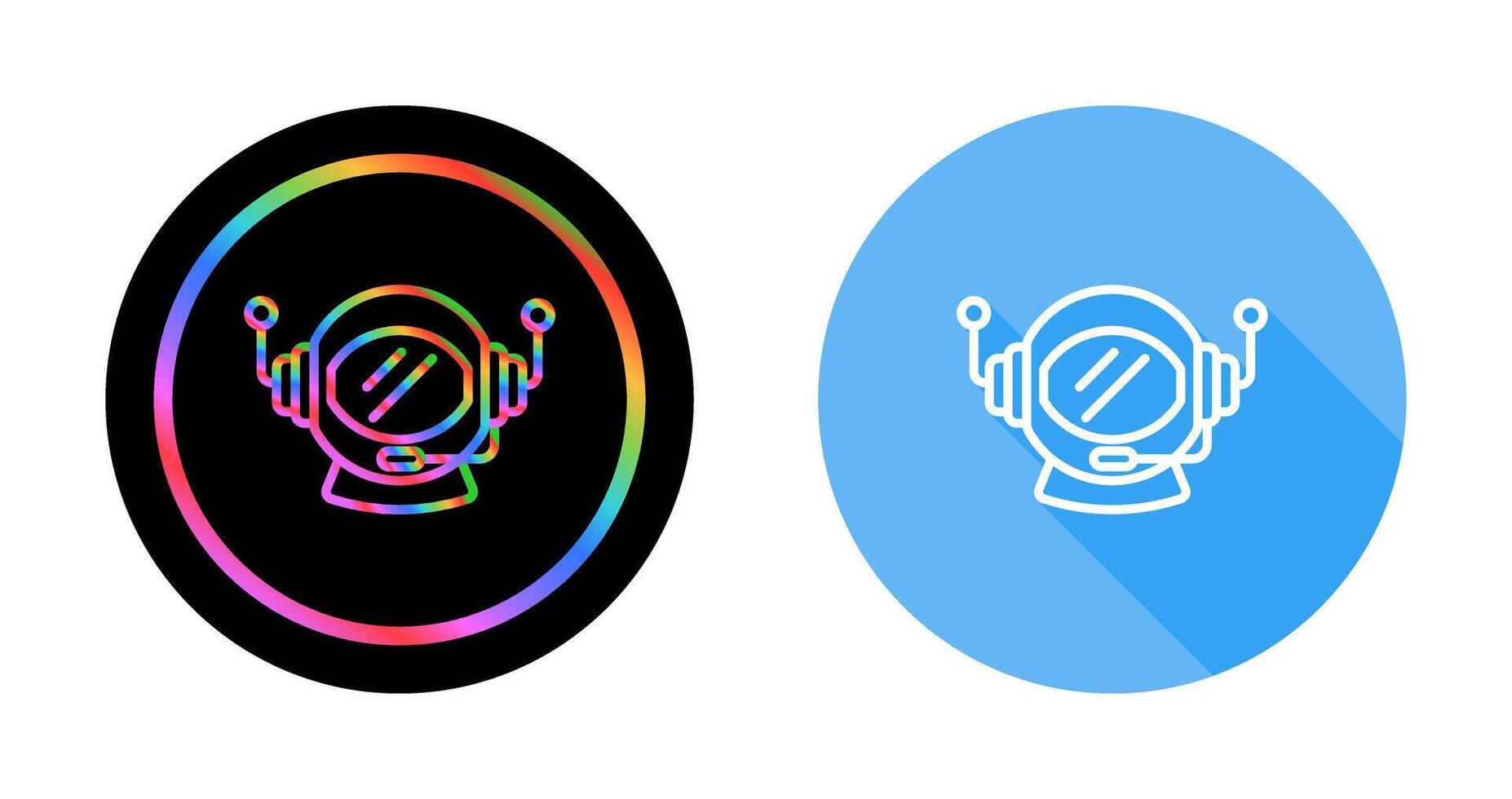 Astronaut Helmet Vector Icon