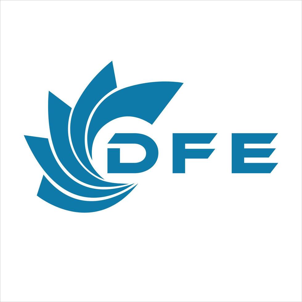 DFE letter design. DFE letter technology logo design on a white background. vector