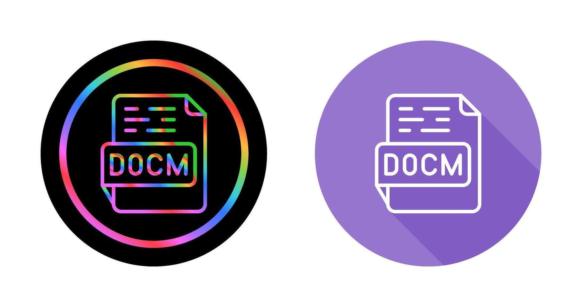 DOCM Vector Icon