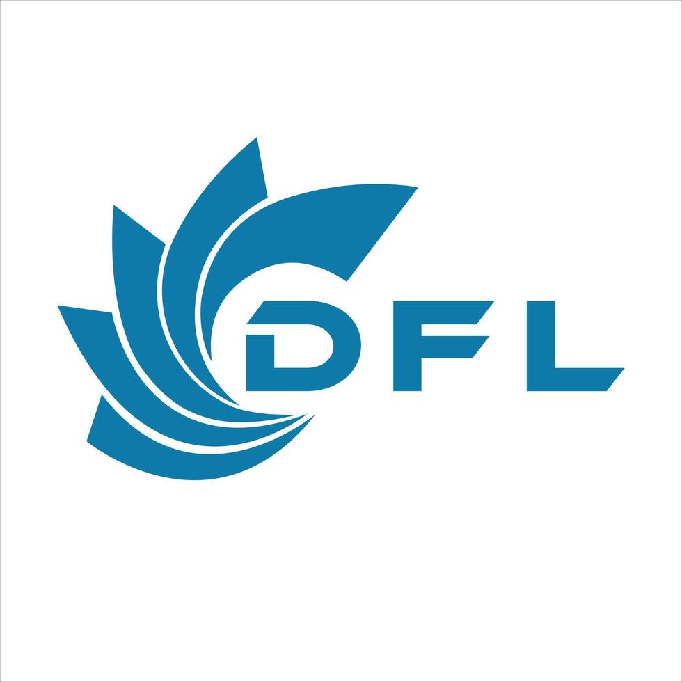 dfl letra diseño. dfl letra tecnología logo diseño en un blanco antecedentes. vector