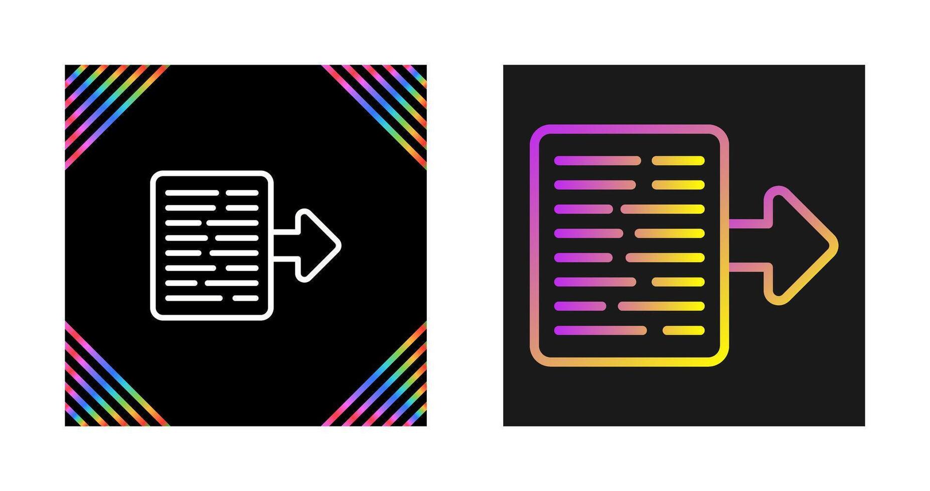 Document Export Vector Icon