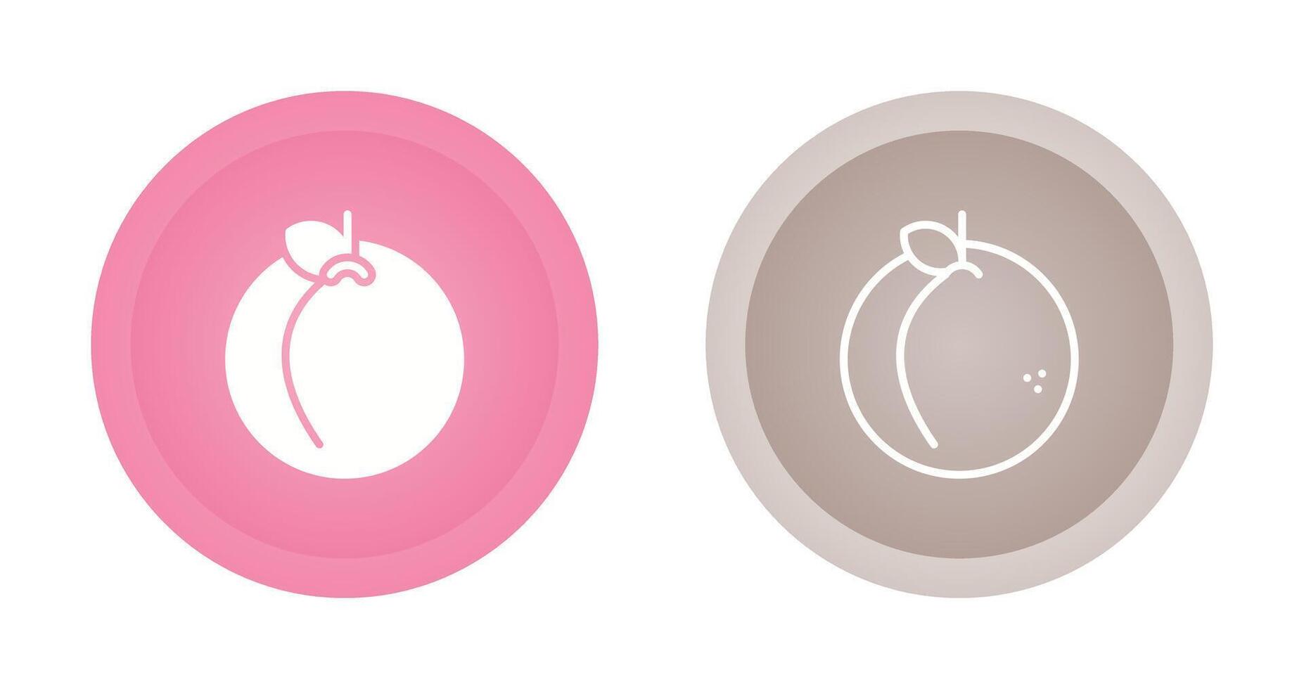 Peach Vector Icon