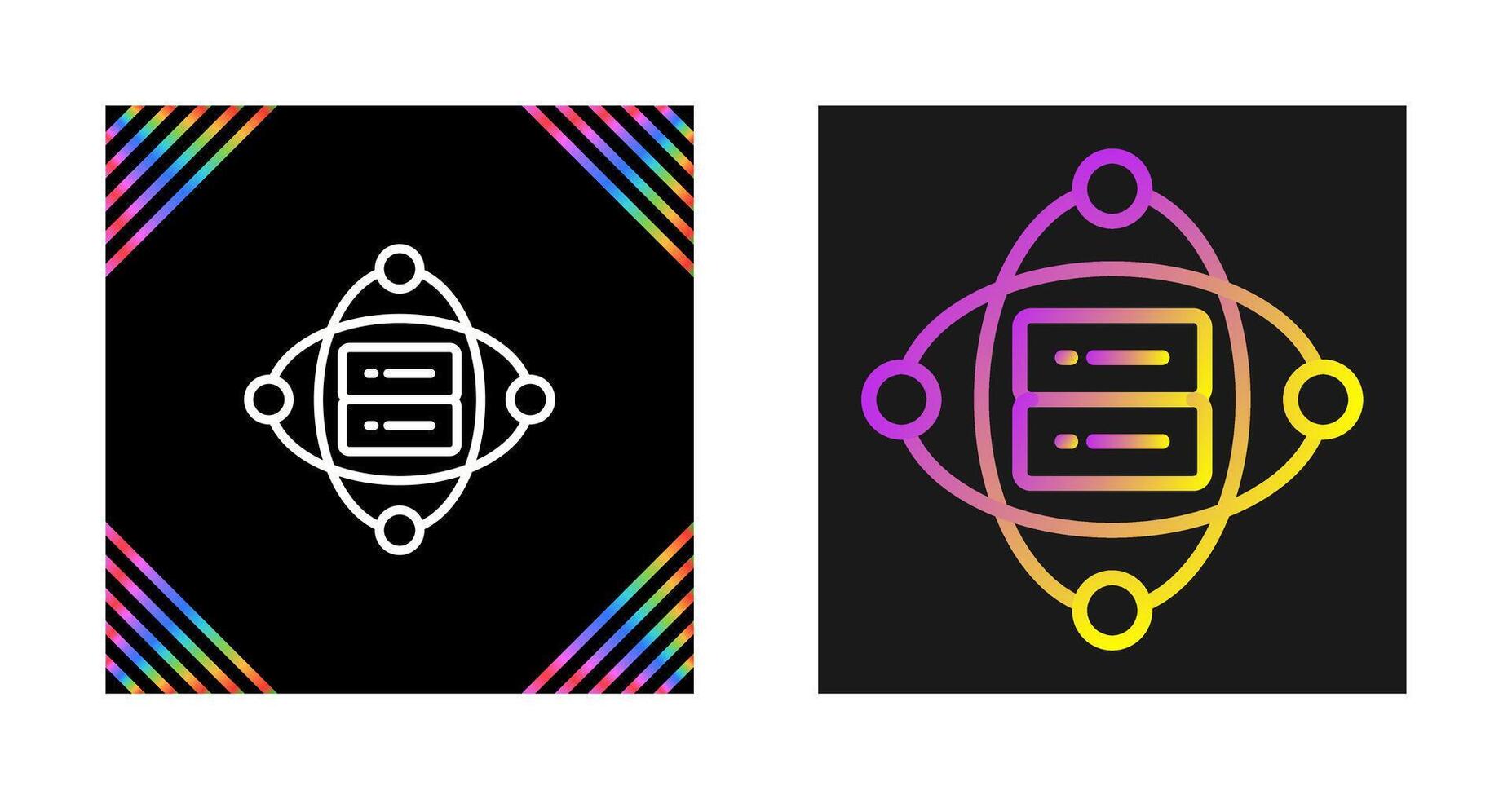 Cluster Server Vector Icon